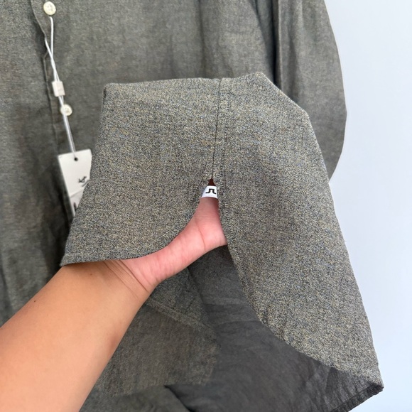 J.Lindeberg Daniele Slim Moulins Poplin Casual Button-Down Shirt - Picture 5 of 7